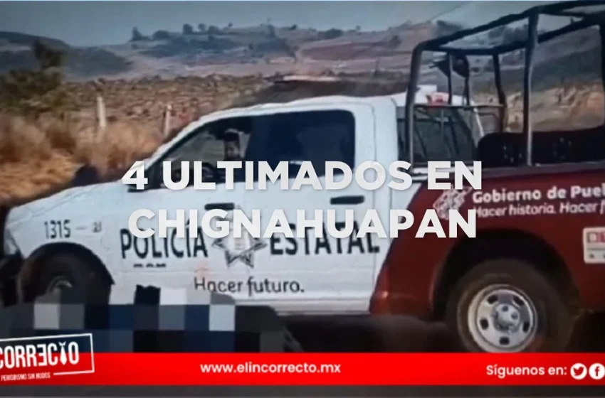 Grupo armado asesina a 4 policías estatales en Chignahuapan; gobernador promete justicia
