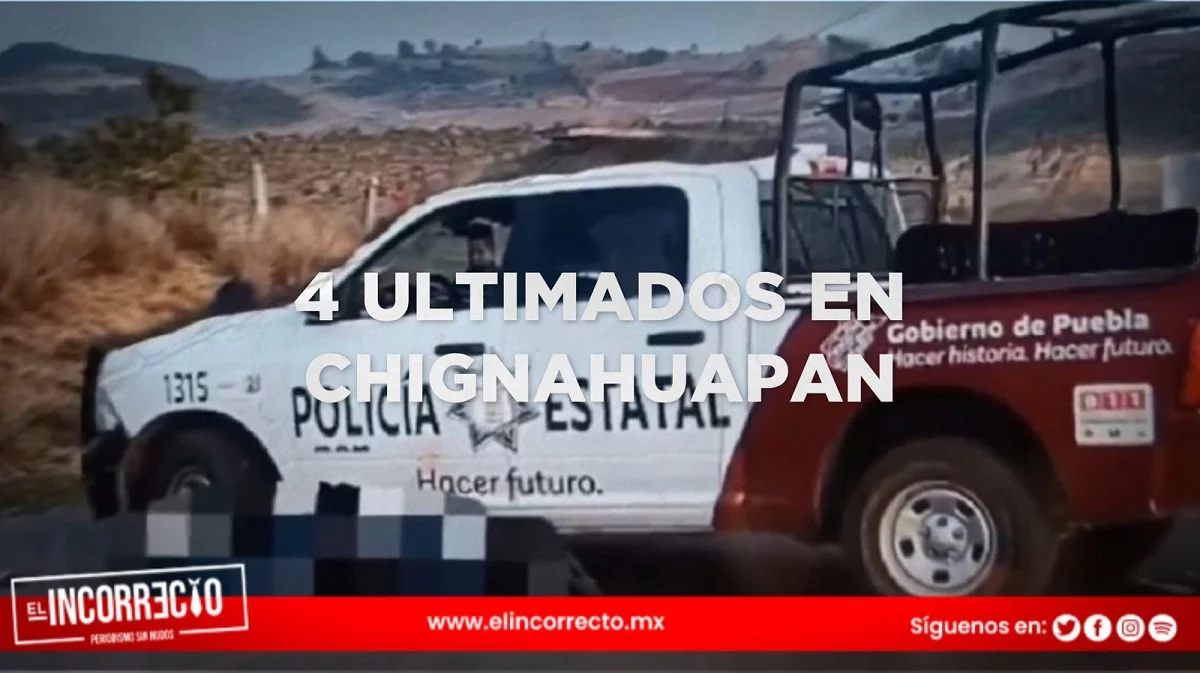 Grupo armado asesina a 4 policías estatales en Chignahuapan; gobernador promete justicia