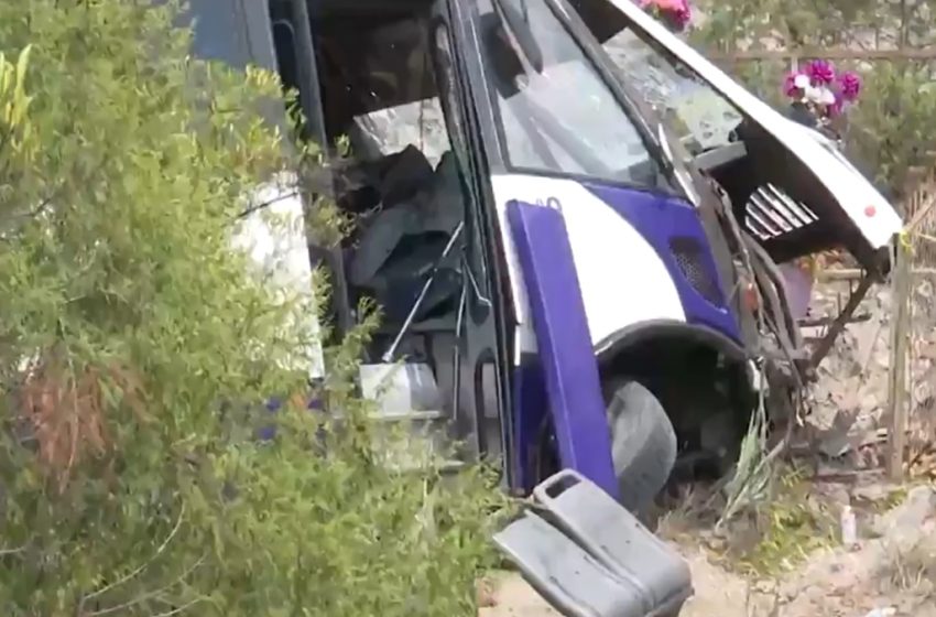  ¡Tragedia en El Aguacate-Huehuetlán! Volcadura de autobús deja tres muertos y 30 heridos