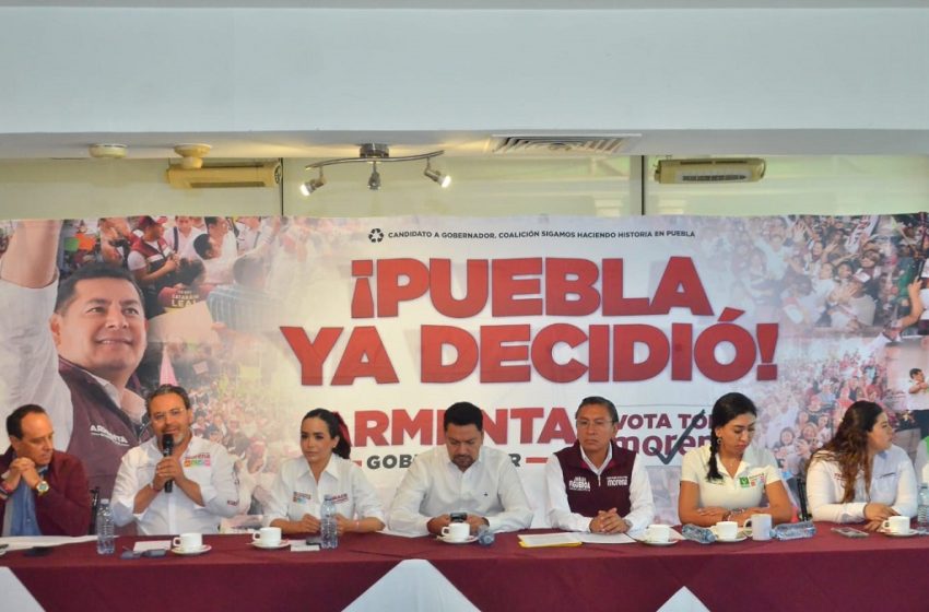  Contra las dádivas del PRIAN y en defensa del voto, forman frente común candidatos de Morena y la Megacoalición.