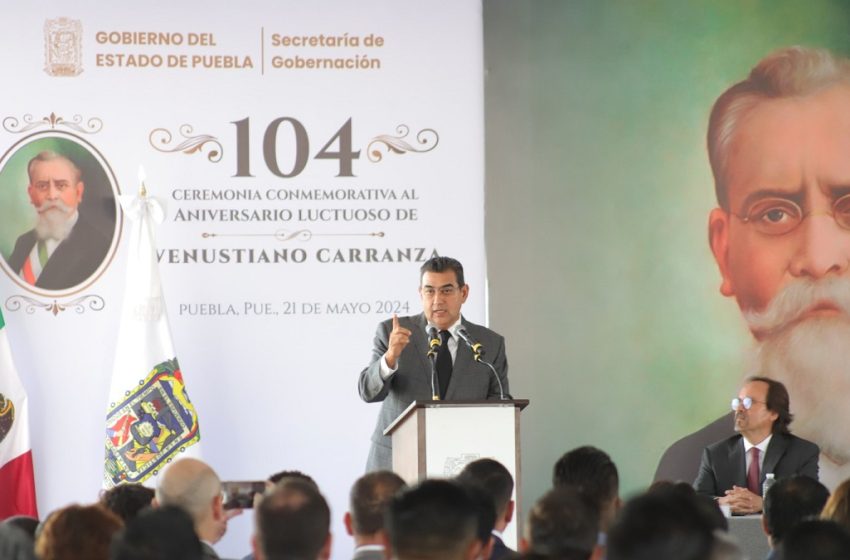  Encabeza titular del ejecutivo aniversario luctuoso de Venustiano Carranza