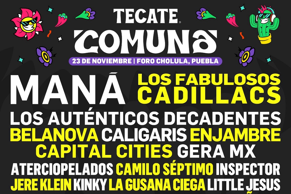 Los Fabulosos Cadillacs encabezan el cartel del Tecate Comuna 2024