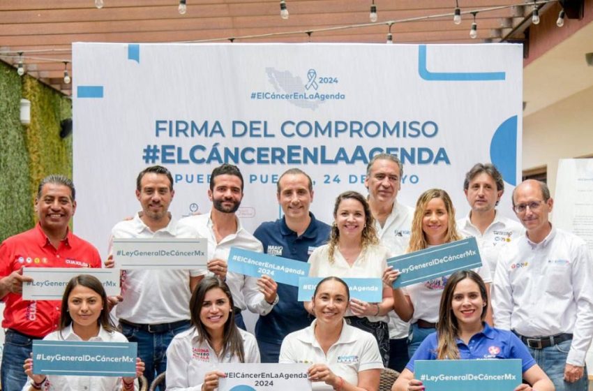  Mario Riestra y candidatos a diputados firman compromisos con cáncer Warriors México