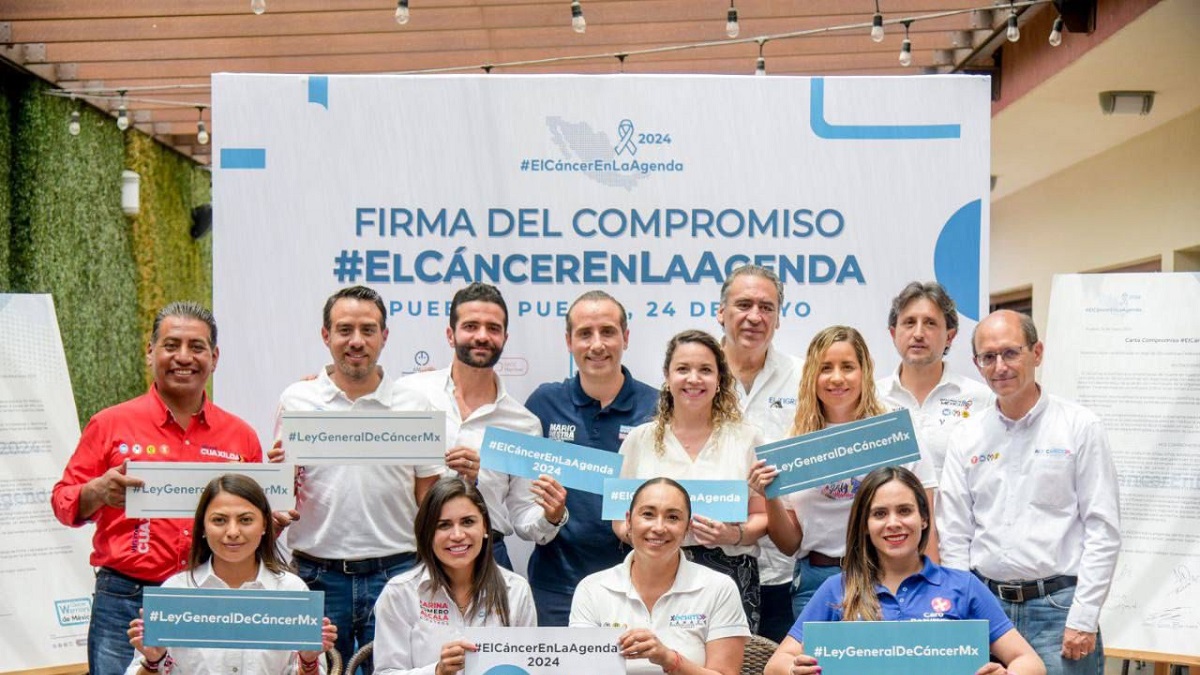 Mario Riestra y candidatos a diputados firman compromisos con cáncer Warriors México