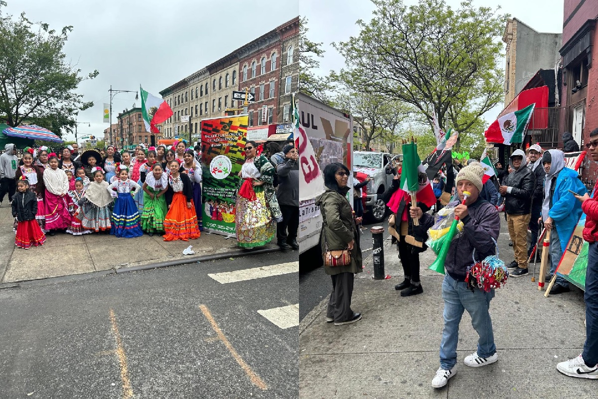Migrantes celebran el 5 de Mayo con desfile en Nueva York y reiteran apoyo a Sheinbaum y Armenta