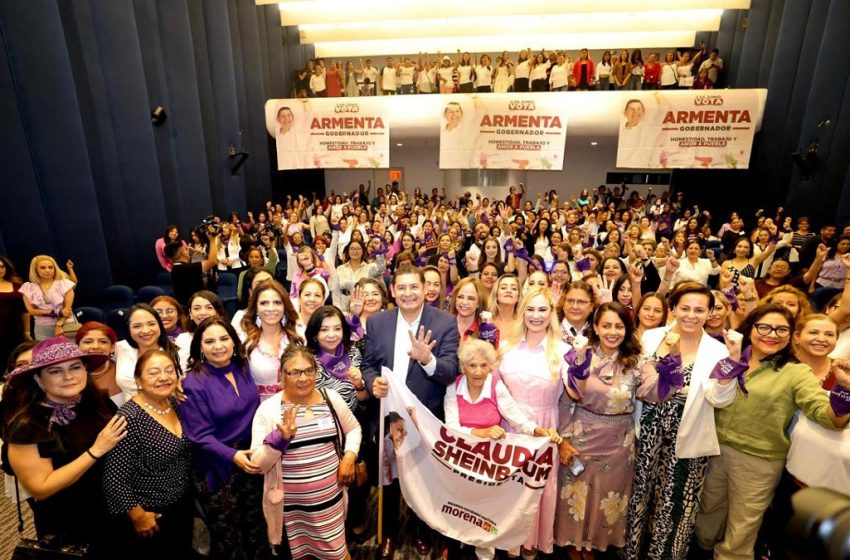  Mujeres refrendan apoyo a Sheinbaum y establecen alianza con Armenta