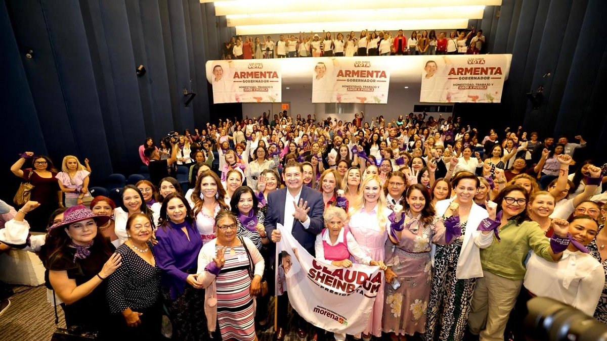 Mujeres refrendan apoyo a Sheinbaum y establecen alianza con Armenta
