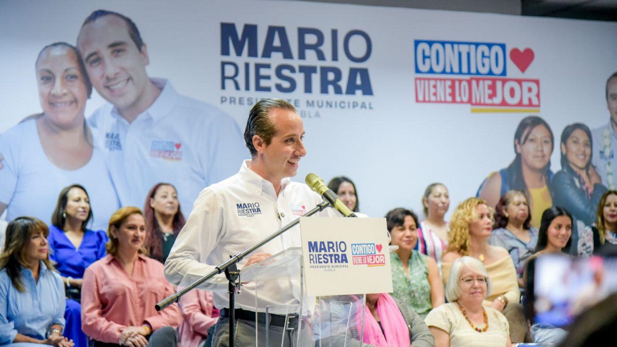 Por una Puebla donde las mujeres vivan mejor: Mario Riestra