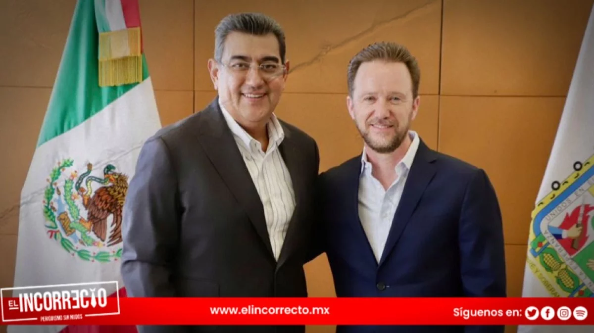 Reaparece del exilio Luis Banck; se reúne con el gobernador de Puebla