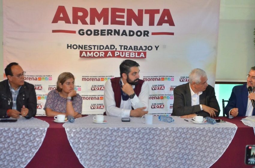  Sólo Morena, Armenta y candidatos de Morena aseguran el fortalecimiento de los programas sociales