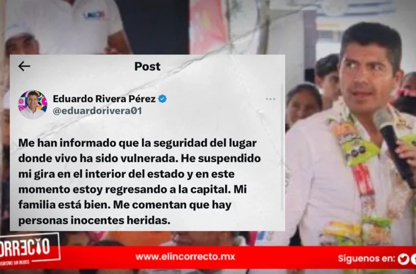 Lalo Rivera reporta incidente violento en su vivienda y asegura que hay heridos