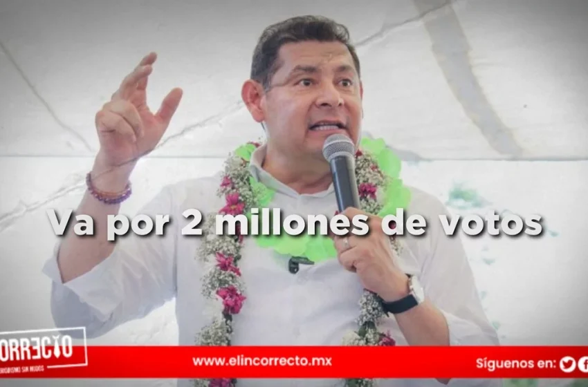  Confía Armenta alcanzar la meta de 2 millones de votos