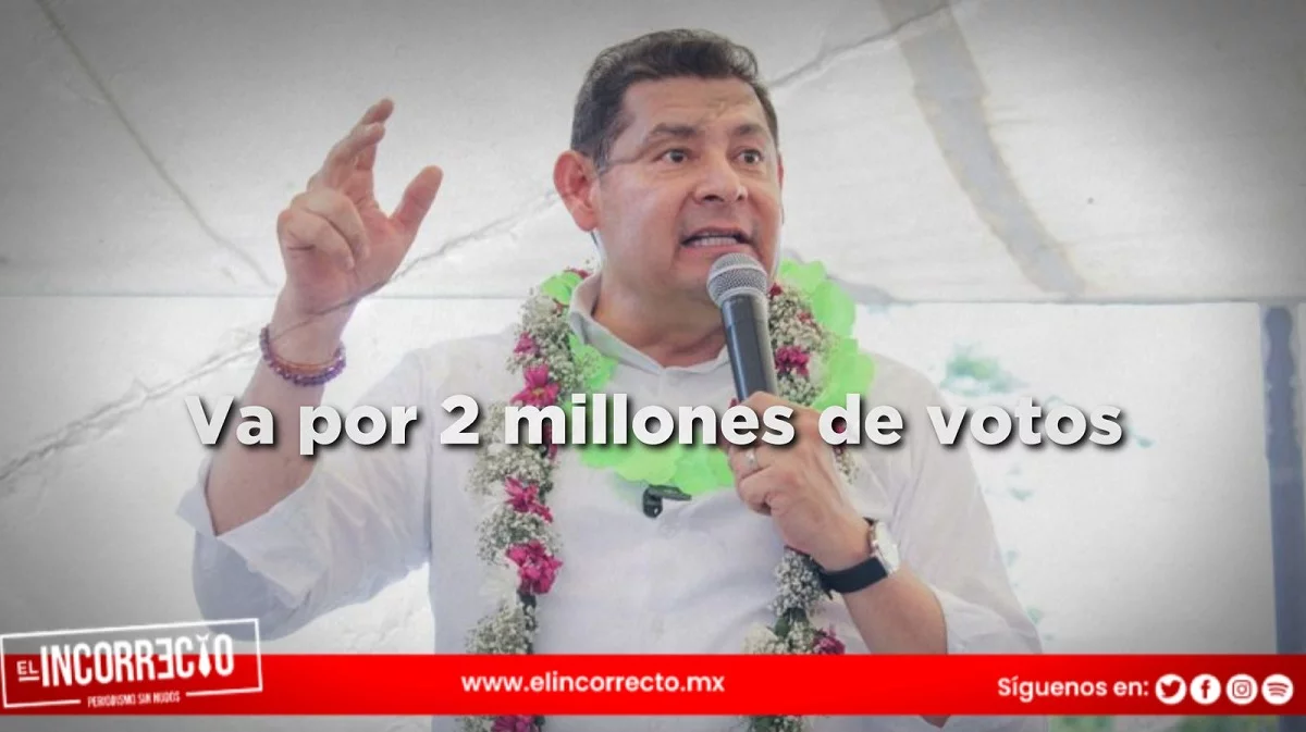 Confía Armenta alcanzar la meta de 2 millones de votos