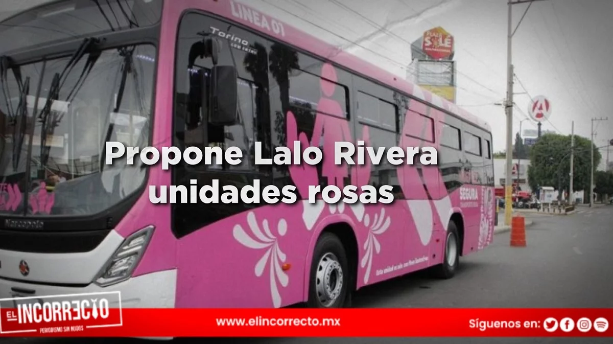 Eduardo Rivera propone unidades de transporte exclusivas para mujeres en Puebla