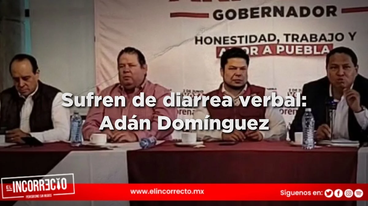 Voceros de Morena sufren de diarrea verbal: Adán Domínguez