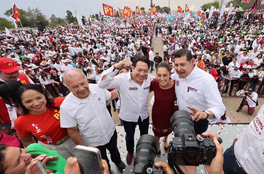  Arrasan Sheinbaum, Armenta y Chedraui en Puebla