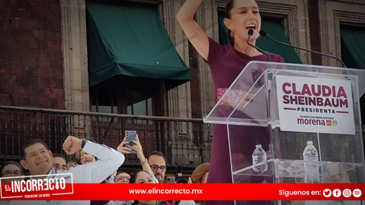 En primera fila, Armenta acompaña a Claudia Sheinbaum a su cierre de campaña