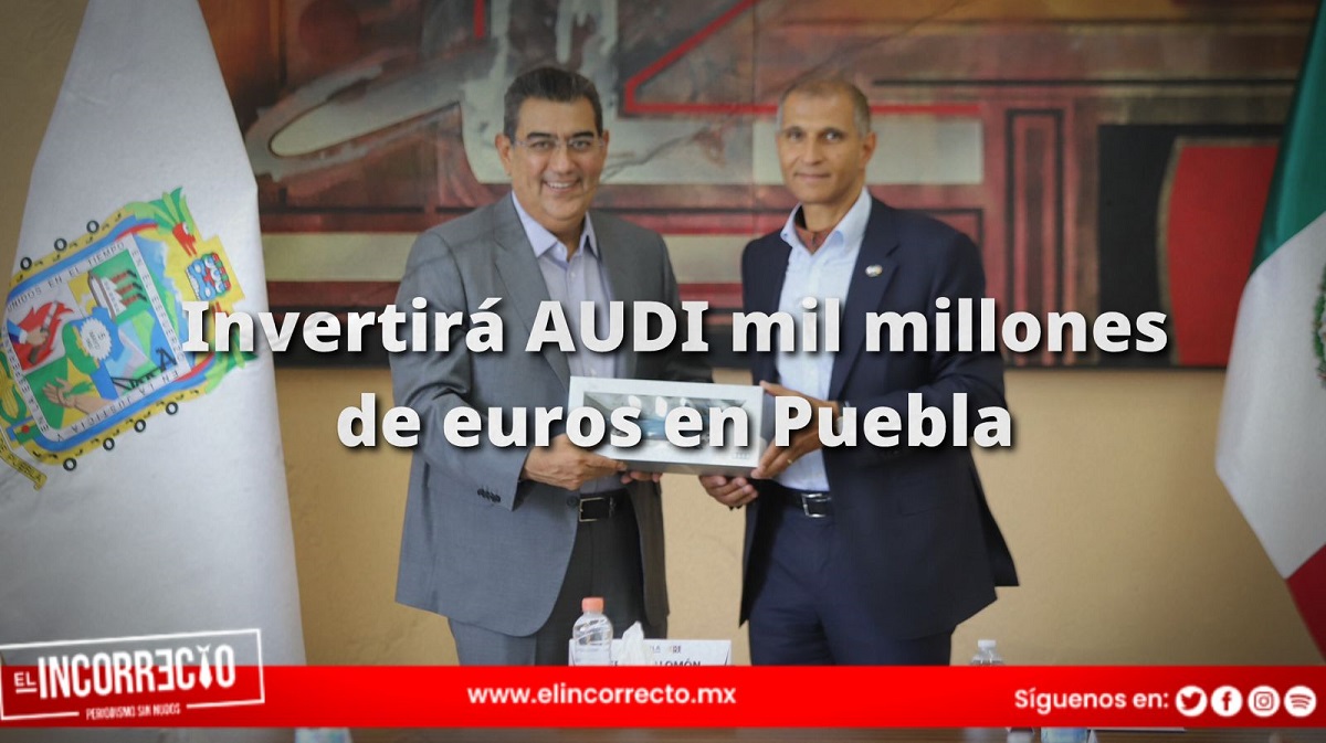 Anuncia Sergio Salomón que Audi invertirá mil millones de euros en Puebla