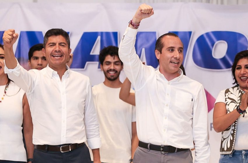 Eduardo Rivera y Mario Riestra proclaman victoria en Puebla