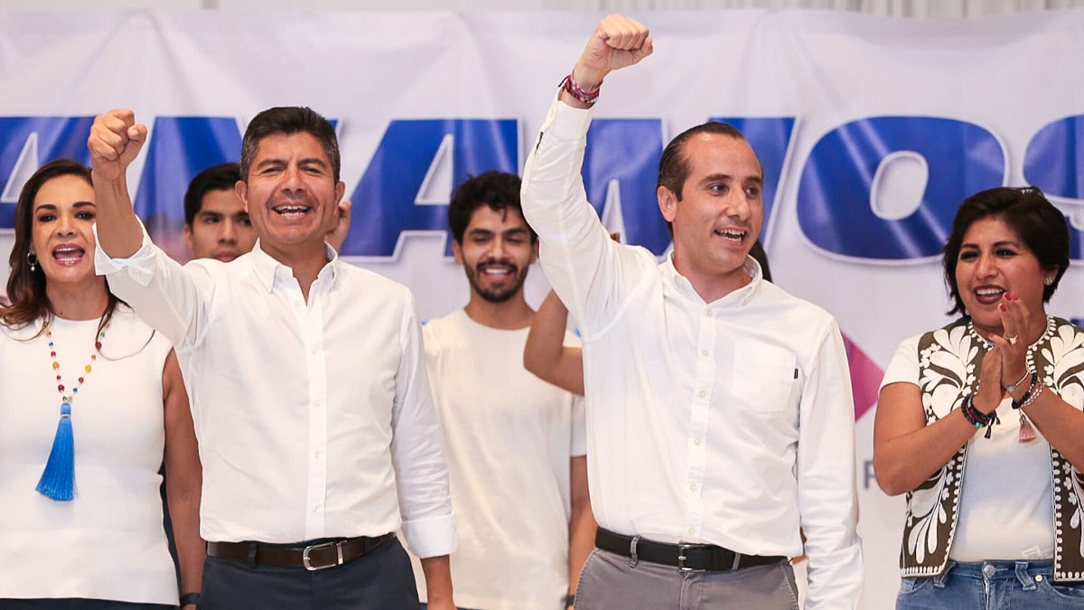 Eduardo Rivera y Mario Riestra proclaman victoria en Puebla
