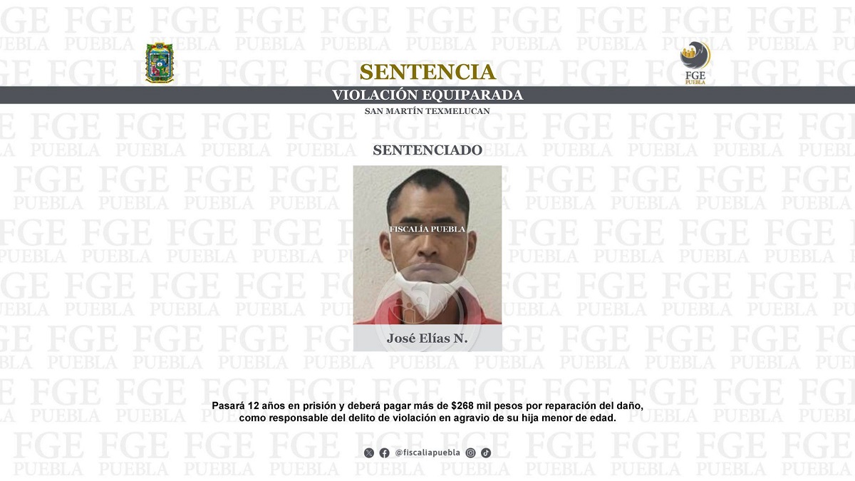 Ex aspirante a diputado de MC, José Elías dormía a su hija para abusar sexualmente de ella en Puebla