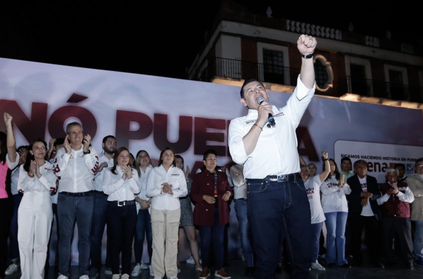  “Hoy inicia la reconciliación de Puebla”, Armenta celebra virtual triunfo como gobernador 