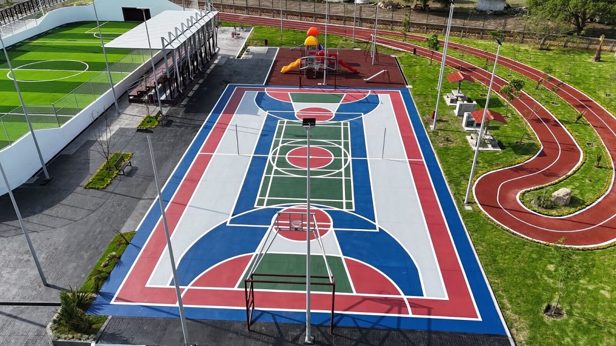 Impulsa gobierno de Puebla sana convivencia en la sociedad; inaugura multideportivo en atlixco