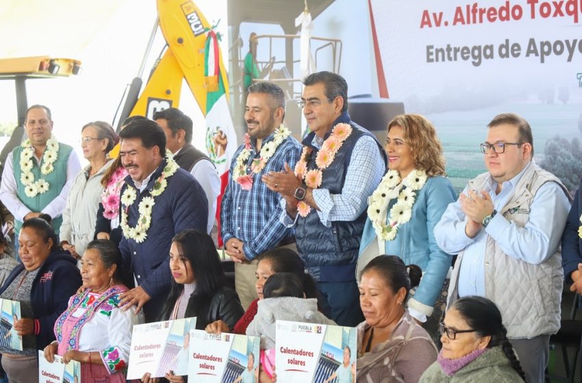  Inicio Ampliación Carretera Puebla-Canoa y Entrega de Apoyos del Bienestar