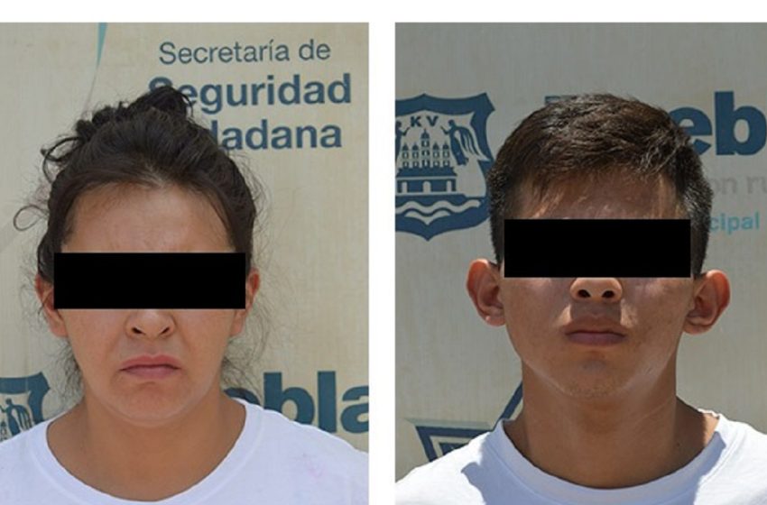  Policía municipal de Puebla detuvo a cinco personas por robo a transeúnte