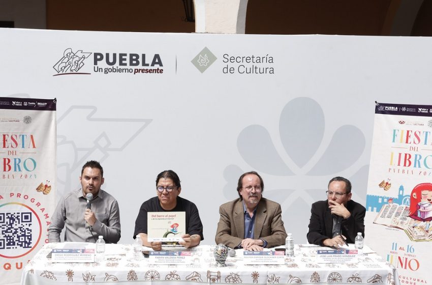  Presentan Fiesta del Libro 2024 en Puebla capital