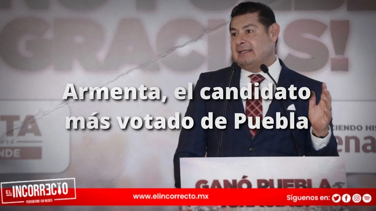 Alejandro Armenta Mier hace historia: El candidato a gobernador más votado de Puebla