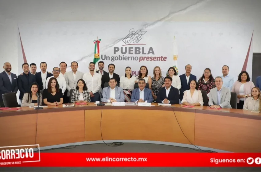  Sergio Salomón y Armenta se reúnen con diputados federales y locales electos