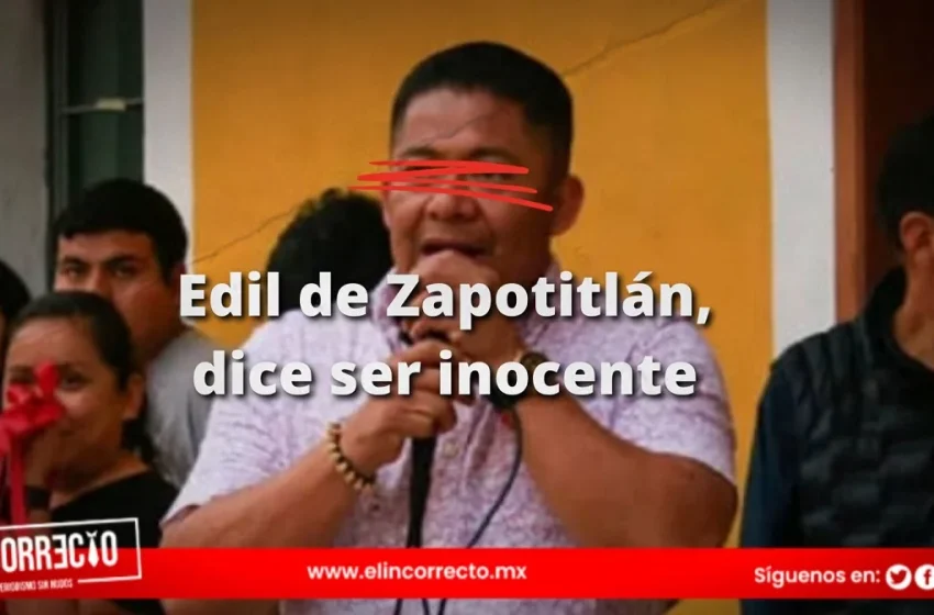  Alcalde de Zapotitlán reaparece en un video y dice tener pruebas de su inocencia