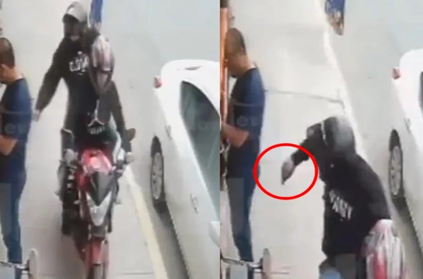  ¡En Cuestión de Segundos! Motoladrones Roban Celular a Poblano en la Colonia SNTE (VIDEO)