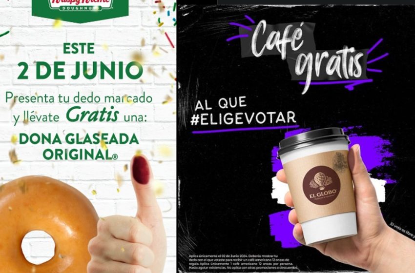  ¡Vota y Disfruta! 10 Promociones en Puebla para el 2 de Junio: Café, Donas y Helados Gratis