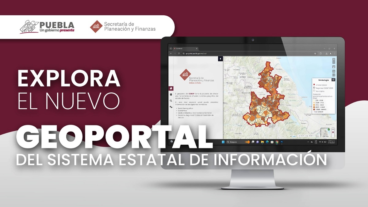 Anuncia gobierno de Puebla lanzamiento de "Geoportal SEI"