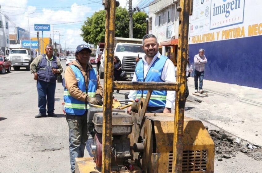  Avanza séptima etapa del programa de bacheo del Ayuntamiento de Puebla