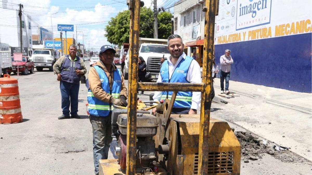 Avanza séptima etapa del programa de bacheo del Ayuntamiento de Puebla