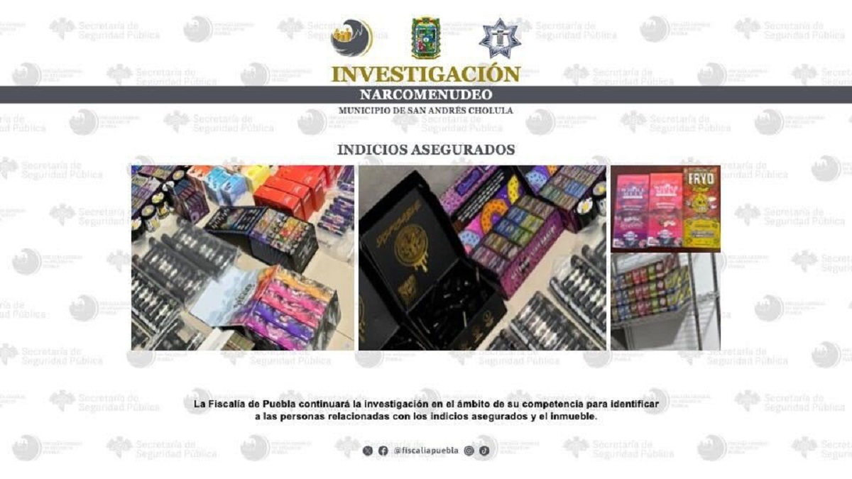 SSP y Fiscalía de Puebla aseguran bodega del narcolaboratorio en Cholula: 
