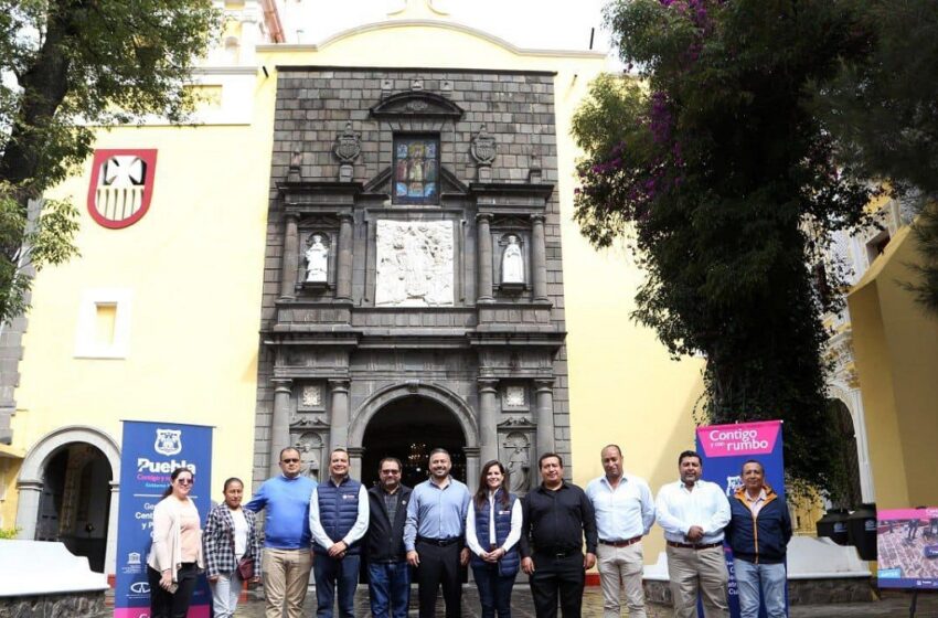  Gobierno municipal da mantenimiento a fachadas de tres templos de Puebla capital