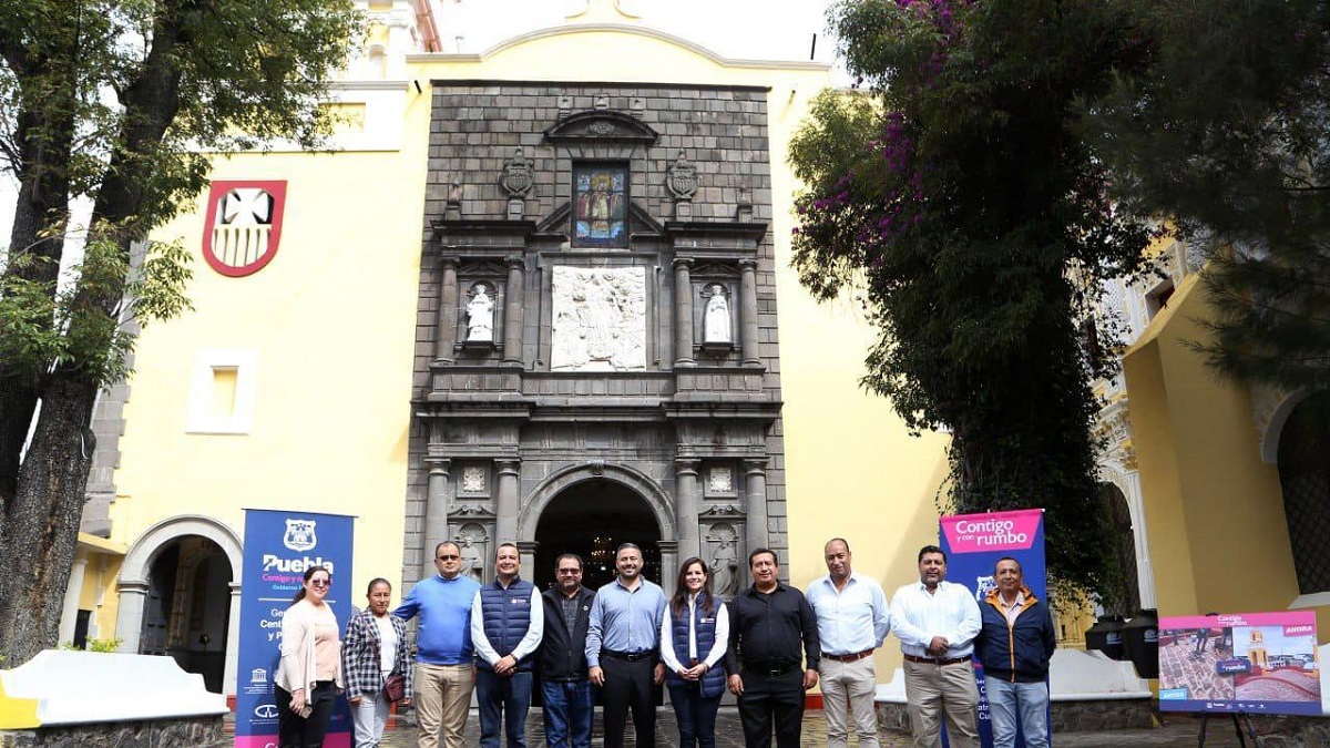 Gobierno municipal da mantenimiento a fachadas de tres templos de Puebla capital