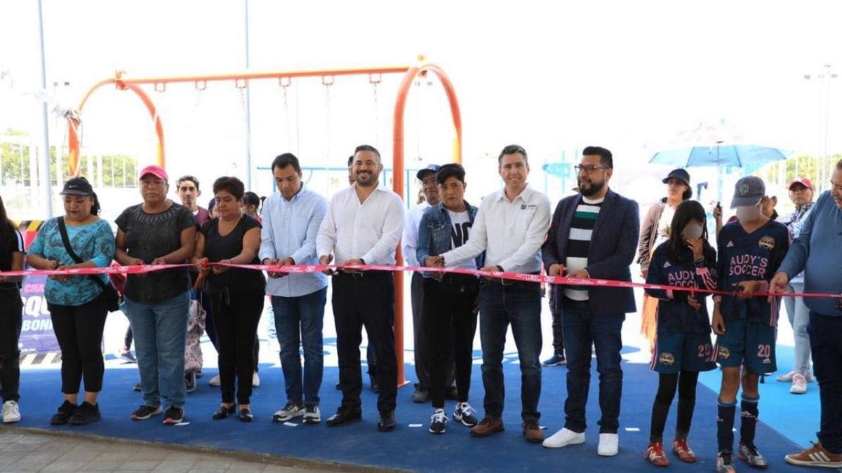 Gobierno municipal de Puebla inaugura canchas deportivas en San Jerónimo Caleras