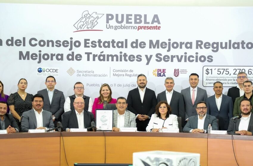  Puebla, ejemplo nacional en simplificación de trámites y mejora regulatoria