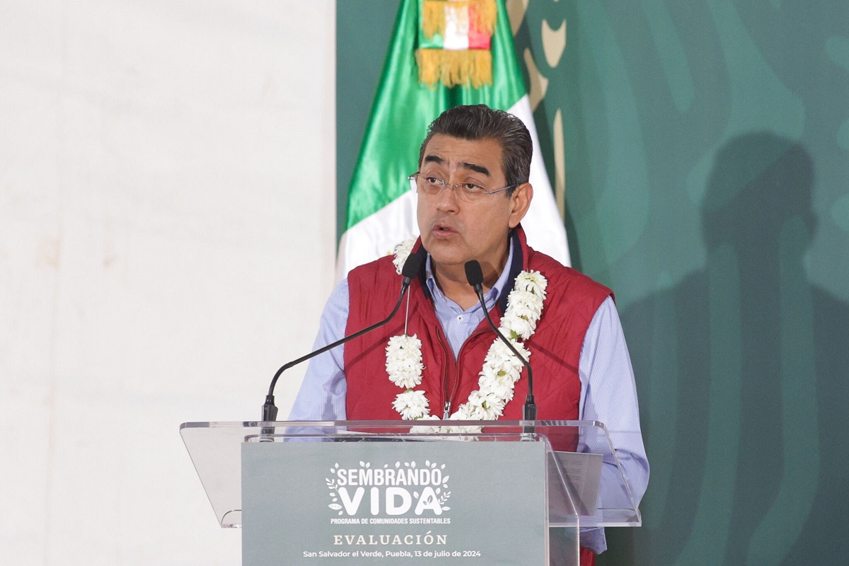 Sergio Salomón asegura que “Dios bendijo a México” con la presencia de López Obrador 