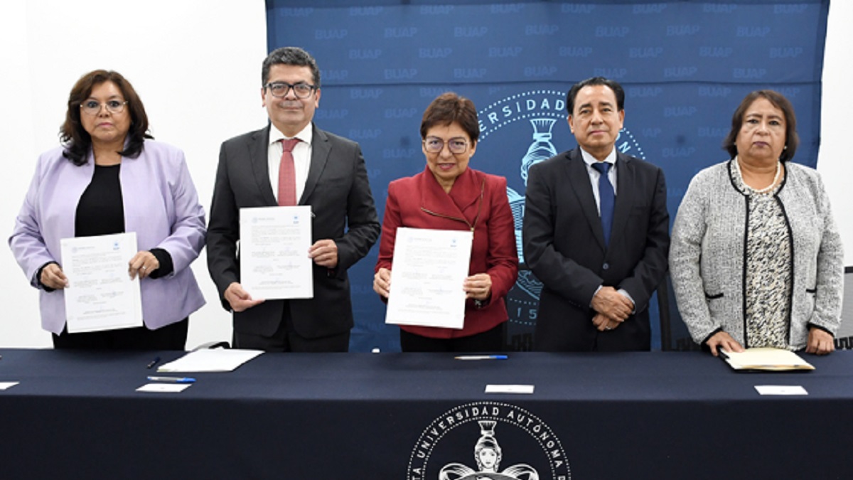 Signan convenio de colaboración la BUAP y el Consejo de la Judicatura del Poder Judicial