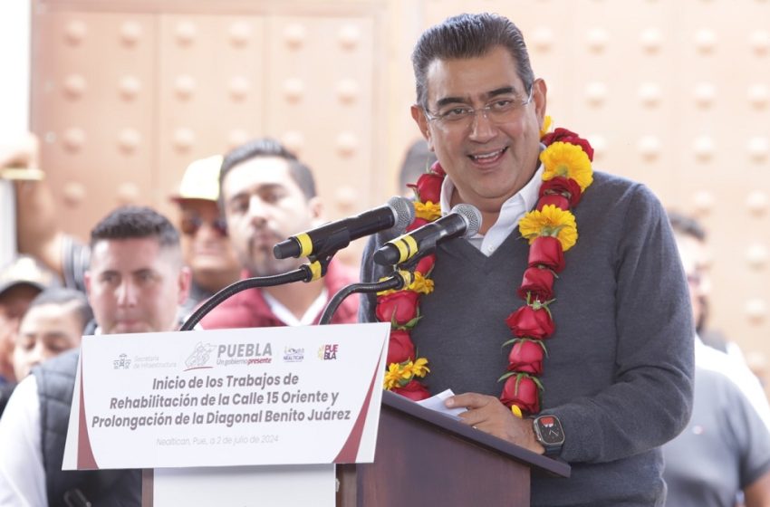  Transformar el rostro de Puebla, prioridad del gobierno estatal: Sergio Salomón