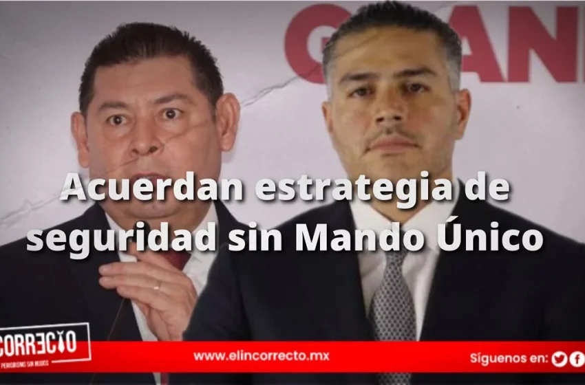  Armenta y García Harfuch acuerdan estrategia de seguridad sin Mando Único en Puebla