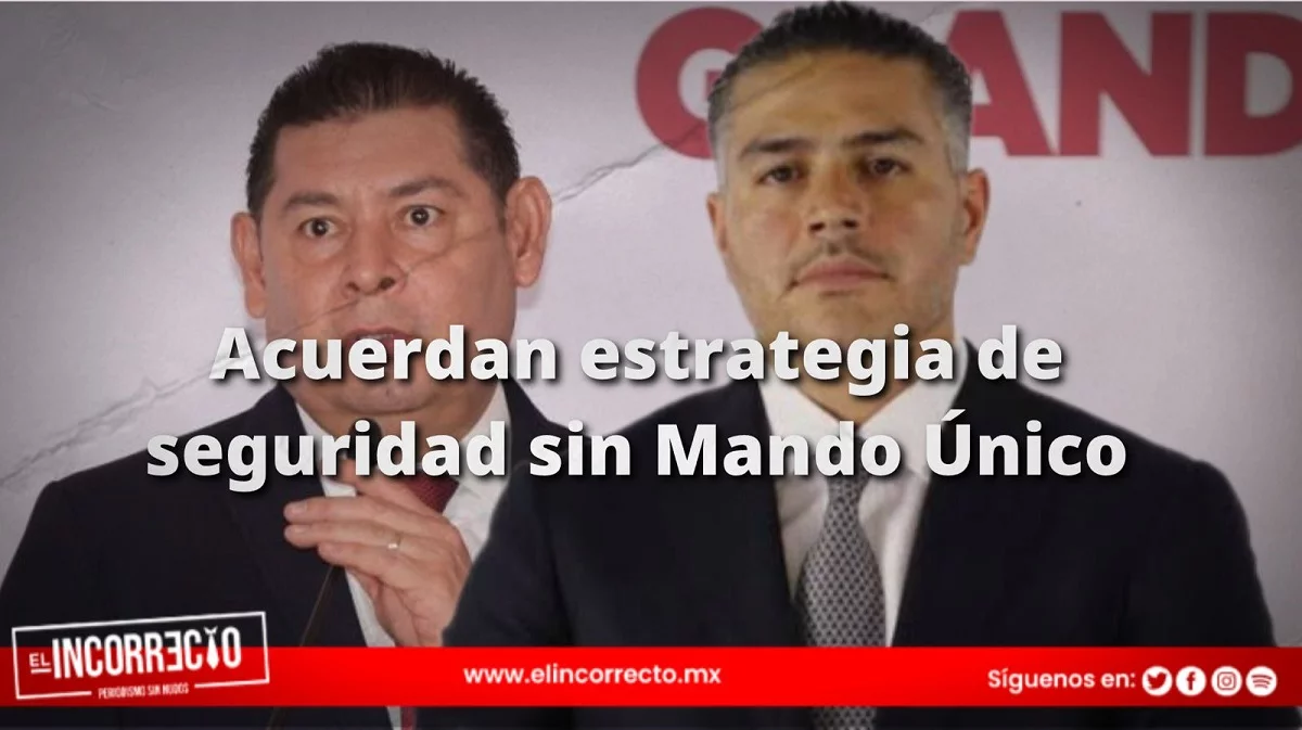 Armenta y García Harfuch acuerdan estrategia de seguridad sin Mando Único en Puebla