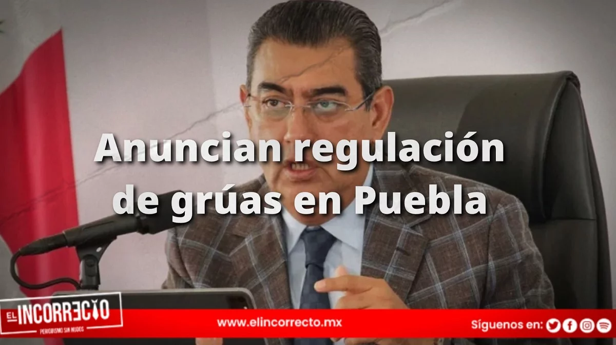Anuncia Sergio Salomón reglamento para regulación del servicio de grúas en Puebla