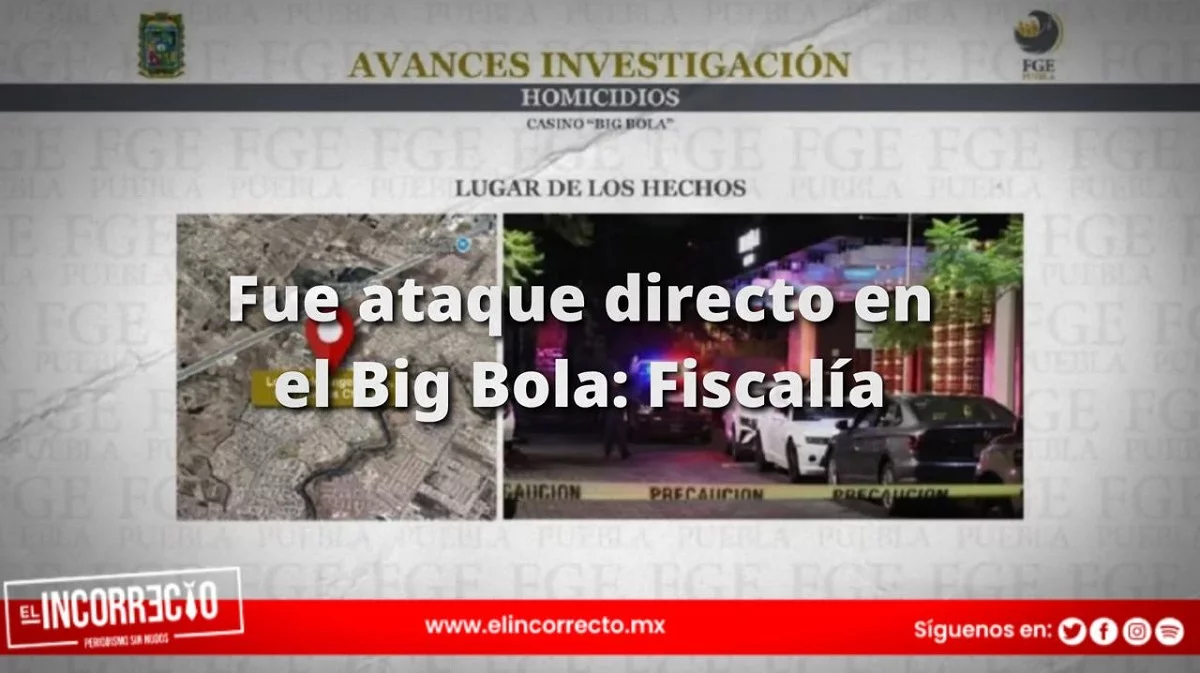 Revela Fiscalía que fue ataque directo balacera en el Big Bola de Sonata